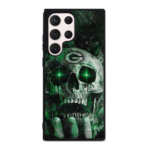 Green Bay Skull On Hand Samsung Galaxy S23 Ultra Case Cover Green Bay Skull On Hand Samsung Galaxy S23 Ultra Case Cover