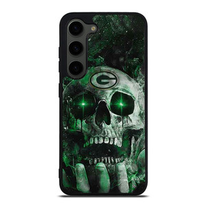 Green Bay Skull On Hand Samsung Galaxy S23 Plus Case Cover Green Bay Skull On Hand Samsung Galaxy S23 Plus Case Cover