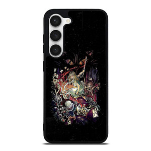 Black Zombie Alice In Wonderland Samsung Galaxy S23 Case Cover Black Zombie Alice In Wonderland Samsung Galaxy S23 Case Cover