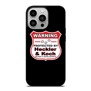 HECKLER & KOCH WARNING iPhone 14 Pro Case Cover HECKLER & KOCH WARNING iPhone 14 Pro Case Cover