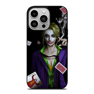 Joker Girl Smoking iPhone 14 Pro Case Cover Joker Girl Smoking iPhone 14 Pro Case Cover