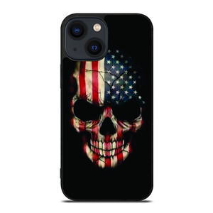 AMERICAN FLAG SKUL iPhone 14 Plus Case Cover AMERICAN FLAG SKUL iPhone 14 Plus Case Cover