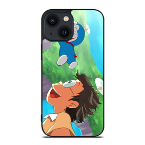DORAEMON AND NOBITA FLY iPhone 14 Plus Case Cover DORAEMON AND NOBITA FLY iPhone 14 Plus Case Cover