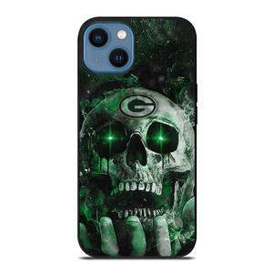 Green Bay Skull On Hand iPhone 14 Case Cover Green Bay Skull On Hand iPhone 14 Case Cover