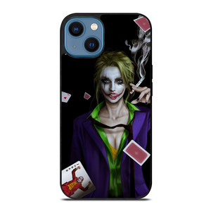 Joker Girl Smoking iPhone 14 Case Cover Joker Girl Smoking iPhone 14 Case Cover