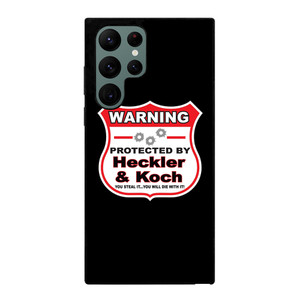 HECKLER & KOCH WARNING Samsung Galaxy S22 Ultra 5G Case Cover HECKLER & KOCH WARNING Samsung Galaxy S22 Ultra 5G Case Cover