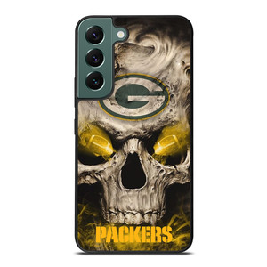 Green Bay Packers Skull Samsung Galaxy S22 5G Case Cover Green Bay Packers Skull Samsung Galaxy S22 5G Case Cover