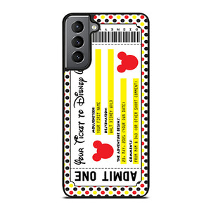 Custom Personalized Disney Ticket Samsung Galaxy S21 Plus 5G Case Cover Custom Personalized Disney Ticket Samsung Galaxy S21 Plus 5G Case Cover