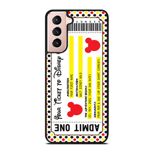 Custom Personalized Disney Ticket Samsung Galaxy S21 5G Case Cover Custom Personalized Disney Ticket Samsung Galaxy S21 5G Case Cover