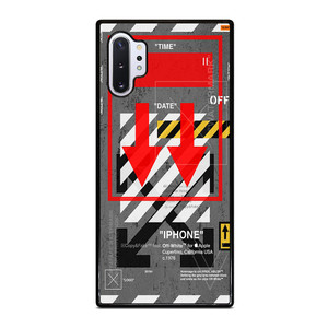 Red Arrow Down Off White Samsung Galaxy Note 10 Plus Case Cover Red Arrow Down Off White Samsung Galaxy Note 10 Plus Case Cover