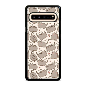 Cute Pusheen Cat Cartoon Collage Samsung Galaxy S10 5G Case Cover Cute Pusheen Cat Cartoon Collage Samsung Galaxy S10 5G Case Cover