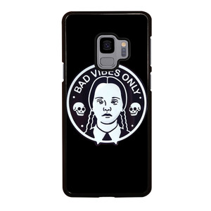 BAD VIBES ONLY WEDNESDAY ADDAMS Samsung Galaxy S9 Case Cover BAD VIBES ONLY WEDNESDAY ADDAMS Samsung Galaxy S9 Case Cover