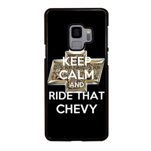KEEP CALM AND RIDE THAT CHEVY Samsung Galaxy S9 Case Cover KEEP CALM AND RIDE THAT CHEVY Samsung Galaxy S9 Case Cover
