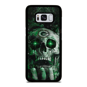 Green Bay Skull On Hand Samsung Galaxy S8 Case Cover Green Bay Skull On Hand Samsung Galaxy S8 Case Cover