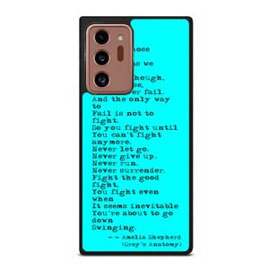 GREY'S ANATOMY QUOTES Samsung Galaxy Note 20 Ultra 5G Case Cover GREY'S ANATOMY QUOTES Samsung Galaxy Note 20 Ultra 5G Case Cover