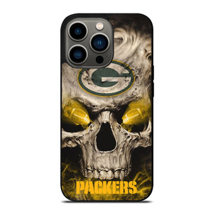 Green Bay Packers Skull iPhone 13 Pro Case Cover Green Bay Packers Skull iPhone 13 Pro Case Cover