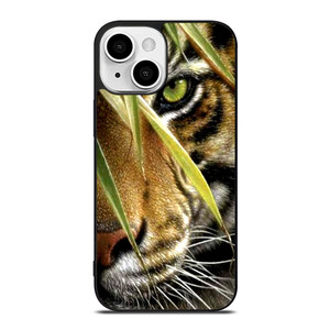 BENGAL TIGER IN A HALF FACE iPhone 13 Mini Case Cover BENGAL TIGER IN A HALF FACE iPhone 13 Mini Case Cover