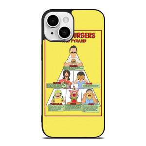 BOB'S BURGERS FOOD PYRAMID iPhone 13 Mini Case Cover BOB'S BURGERS FOOD PYRAMID iPhone 13 Mini Case Cover
