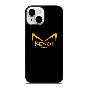 FENDI ROMA EYES IN BLACK iPhone 13 Mini Case Cover FENDI ROMA EYES IN BLACK iPhone 13 Mini Case Cover