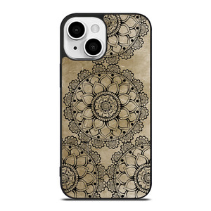 HENNA MANDALA DESIGN iPhone 13 Mini Case Cover HENNA MANDALA DESIGN iPhone 13 Mini Case Cover