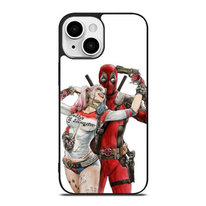 Iconic Deadpool & Harley Quinn iPhone 13 Mini Case Cover Iconic Deadpool & Harley Quinn iPhone 13 Mini Case Cover
