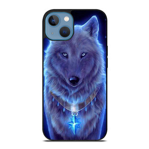 Blue Eye Gray Fantasy Wolf iPhone 13 Case Cover Blue Eye Gray Fantasy Wolf iPhone 13 Case Cover