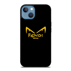 FENDI ROMA EYES IN BLACK iPhone 13 Case Cover FENDI ROMA EYES IN BLACK iPhone 13 Case Cover