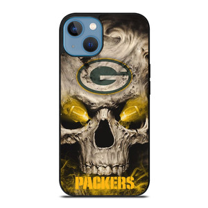 Green Bay Packers Skull iPhone 13 Case Cover Green Bay Packers Skull iPhone 13 Case Cover