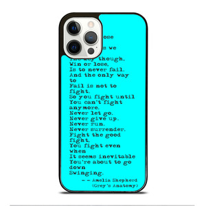 GREY'S ANATOMY QUOTES iPhone 12 Pro Case Cover GREY'S ANATOMY QUOTES iPhone 12 Pro Case Cover