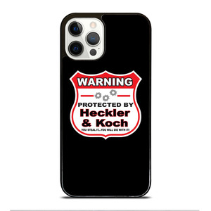 HECKLER & KOCH WARNING iPhone 12 Pro Case Cover HECKLER & KOCH WARNING iPhone 12 Pro Case Cover