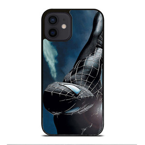 BLACK SPIDERMAN iPhone 12 Mini Case Cover BLACK SPIDERMAN iPhone 12 Mini Case Cover