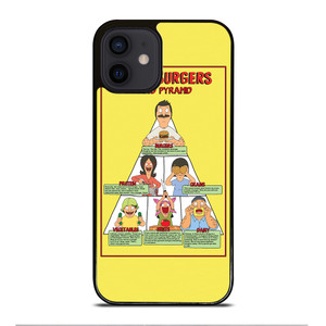 BOB'S BURGERS FOOD PYRAMID iPhone 12 Mini Case Cover BOB'S BURGERS FOOD PYRAMID iPhone 12 Mini Case Cover