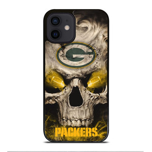 Green Bay Packers Skull iPhone 12 Mini Case Cover Green Bay Packers Skull iPhone 12 Mini Case Cover