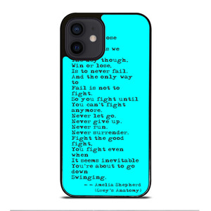 GREY'S ANATOMY QUOTES iPhone 12 Mini Case Cover GREY'S ANATOMY QUOTES iPhone 12 Mini Case Cover