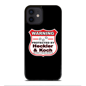 HECKLER & KOCH WARNING iPhone 12 Mini Case Cover HECKLER & KOCH WARNING iPhone 12 Mini Case Cover