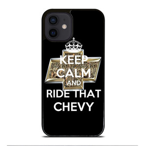 KEEP CALM AND RIDE THAT CHEVY iPhone 12 Mini Case Cover KEEP CALM AND RIDE THAT CHEVY iPhone 12 Mini Case Cover