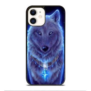 Blue Eye Gray Fantasy Wolf iPhone 12 Case Cover Blue Eye Gray Fantasy Wolf iPhone 12 Case Cover