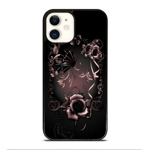 Gothic Rose Flower iPhone 12 Case Cover Gothic Rose Flower iPhone 12 Case Cover