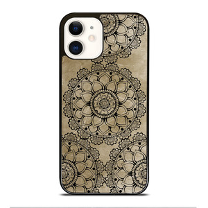 HENNA MANDALA DESIGN iPhone 12 Case Cover HENNA MANDALA DESIGN iPhone 12 Case Cover