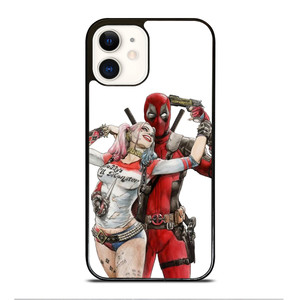 Iconic Deadpool & Harley Quinn iPhone 12 Case Cover Iconic Deadpool & Harley Quinn iPhone 12 Case Cover