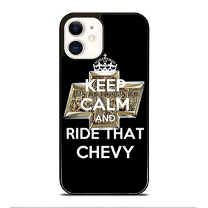 KEEP CALM AND RIDE THAT CHEVY iPhone 12 Case Cover KEEP CALM AND RIDE THAT CHEVY iPhone 12 Case Cover