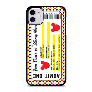 Custom Personalized Disney Ticket iPhone 11 Case Cover Custom Personalized Disney Ticket iPhone 11 Case Cover