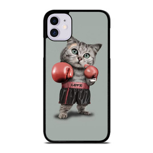 Cute Cat Boxing iPhone 11 Case Cover Cute Cat Boxing iPhone 11 Case Cover