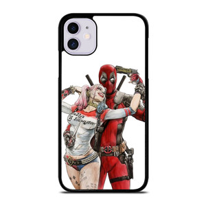 Iconic Deadpool & Harley Quinn iPhone 11 Case Cover Iconic Deadpool & Harley Quinn iPhone 11 Case Cover