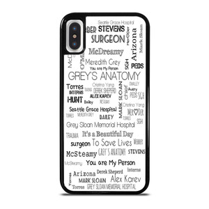 GREY'S ANATOMY STORY iPhone X / XS Case Cover GREY'S ANATOMY STORY iPhone X / XS Case Cover