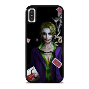 Joker Girl Smoking iPhone X / XS Case Cover Joker Girl Smoking iPhone X / XS Case Cover