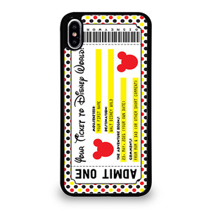 Custom Personalized Disney Ticket iPhone XS Max Case Cover Custom Personalized Disney Ticket iPhone XS Max Case Cover