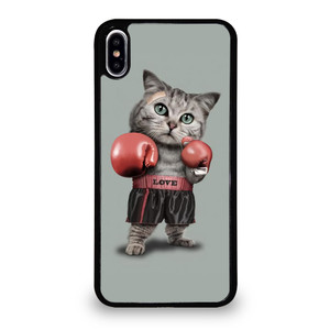 Cute Cat Boxing iPhone XS Max Case Cover Cute Cat Boxing iPhone XS Max Case Cover
