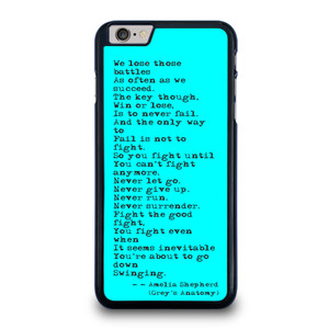 GREY'S ANATOMY QUOTES iPhone 6 Plus / 6S Plus Case Cover GREY'S ANATOMY QUOTES iPhone 6 Plus / 6S Plus Case Cover