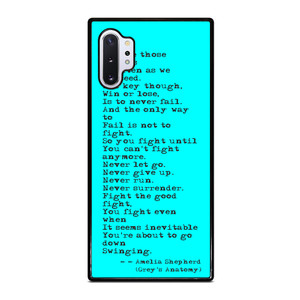 GREY'S ANATOMY QUOTES Samsung Galaxy Note 10 Plus Case Cover GREY'S ANATOMY QUOTES Samsung Galaxy Note 10 Plus Case Cover
